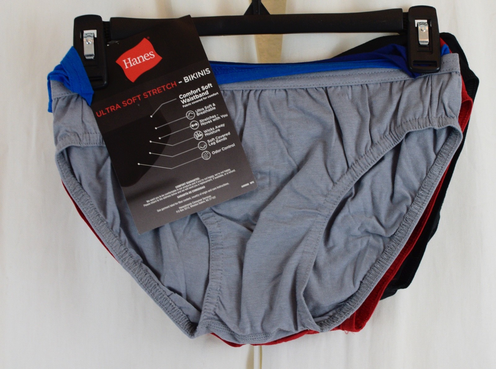 Hanes 6 PACK Women’s Hi-Cut Panties Lightweight Assorted Colors Size Small