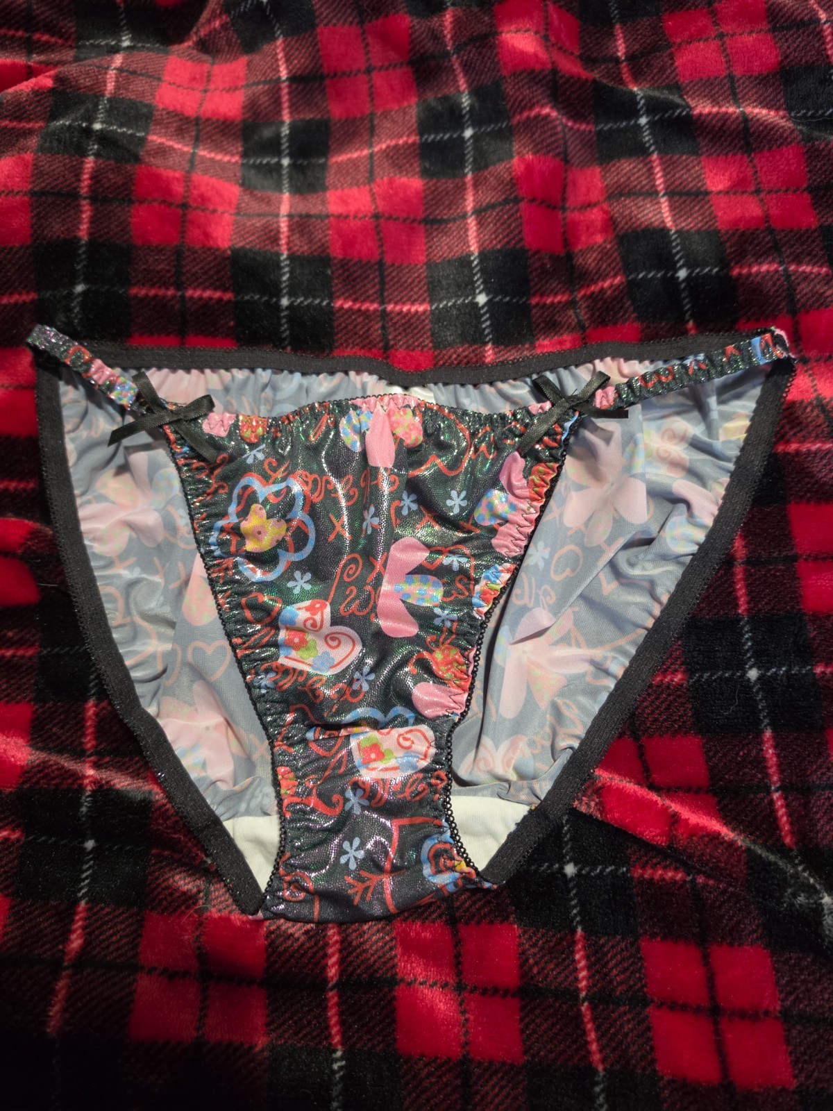 Shiny Metallic Body Bikini Panty Size Large