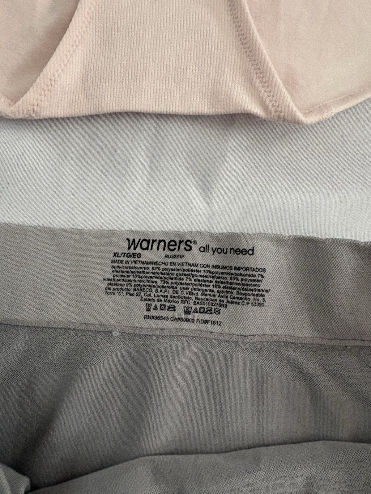 NEW Warners Panty No Pinch No Problems Hipster Panties 2 Pair Women Size XLarge