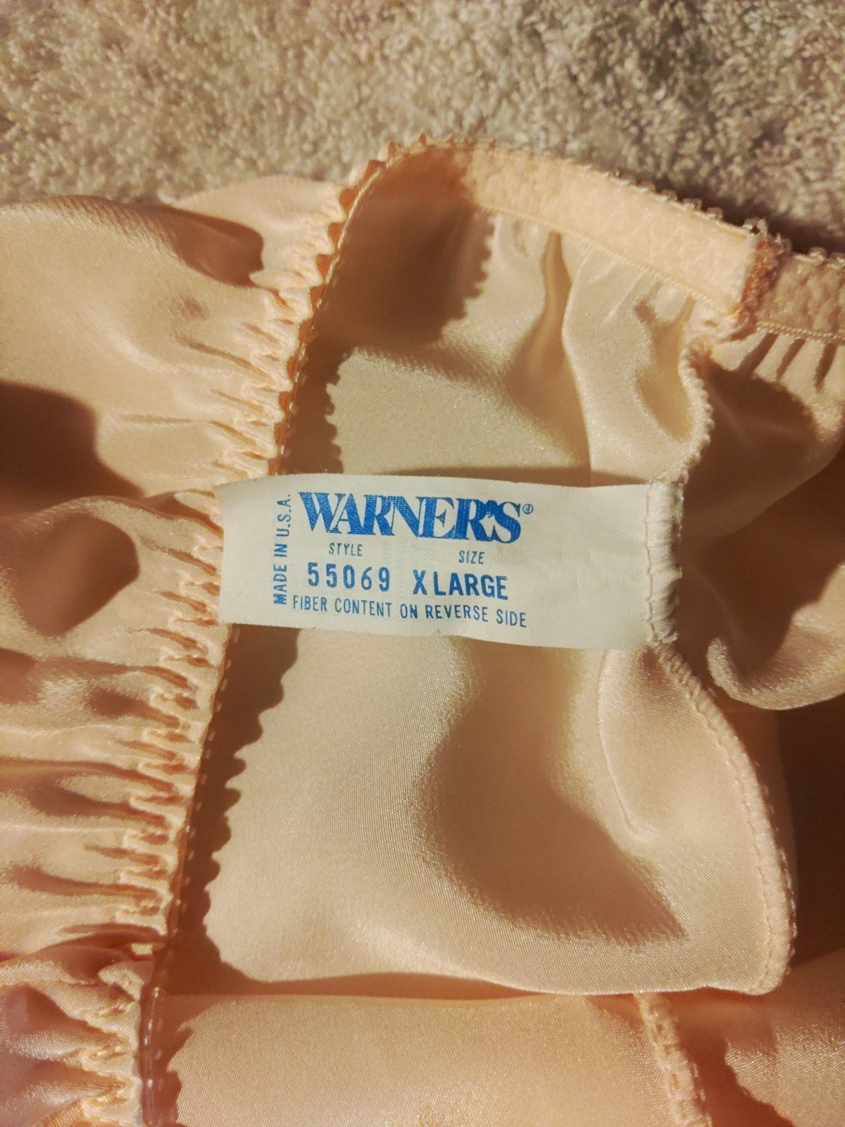 Vintage Warner’s “Satin Treasures” Panties Size 8 Silky Soft All Nylon #55069