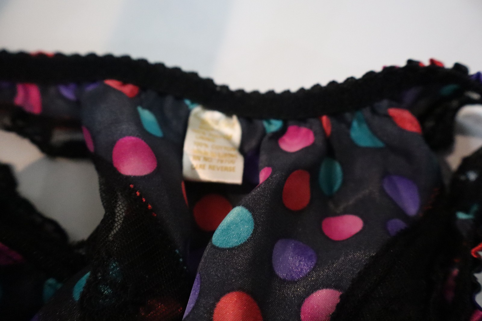 Vintage Classified Satin Poly Flutter Pantie Size 6M New Without Tag