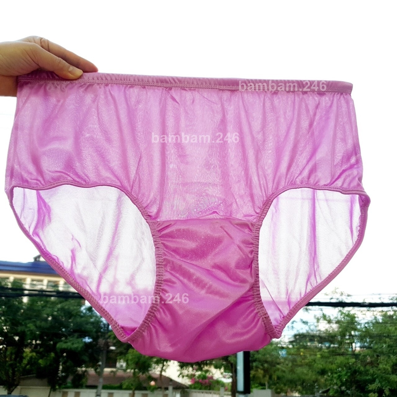 x6 Women Men Lingerie Underwear Silky Nylon High Waist Brief Panties Size XL Bre