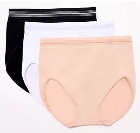 Breezies Comfort Breeze Seamless Full Brief Panty S/3 Basic Pack Size Small