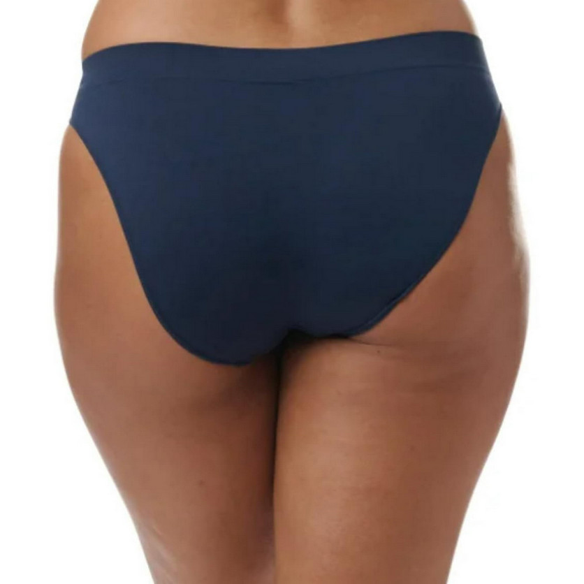 Adidas Womens 4 Pack Medium Seamless Bikini Underwear – Black Blue Red Gray