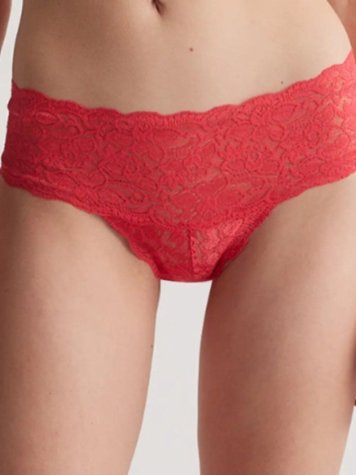 Quince Stretch Lace Cheeky Brief (6-pack) Clay/Pale Pink/Ruby S NEW
