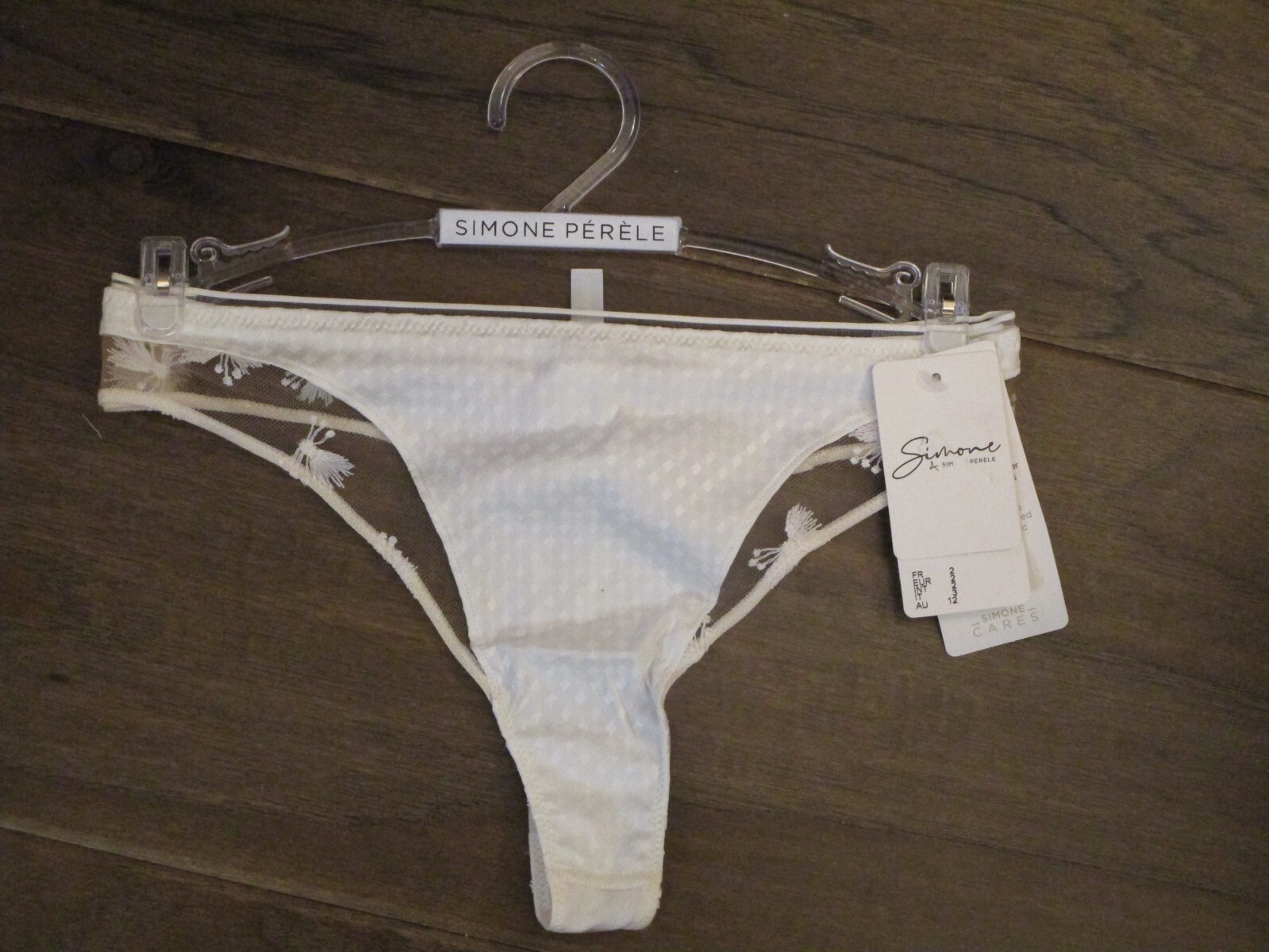 SIMONE PERELE AUGUSTINE IVORY THONG PANTIES NEW