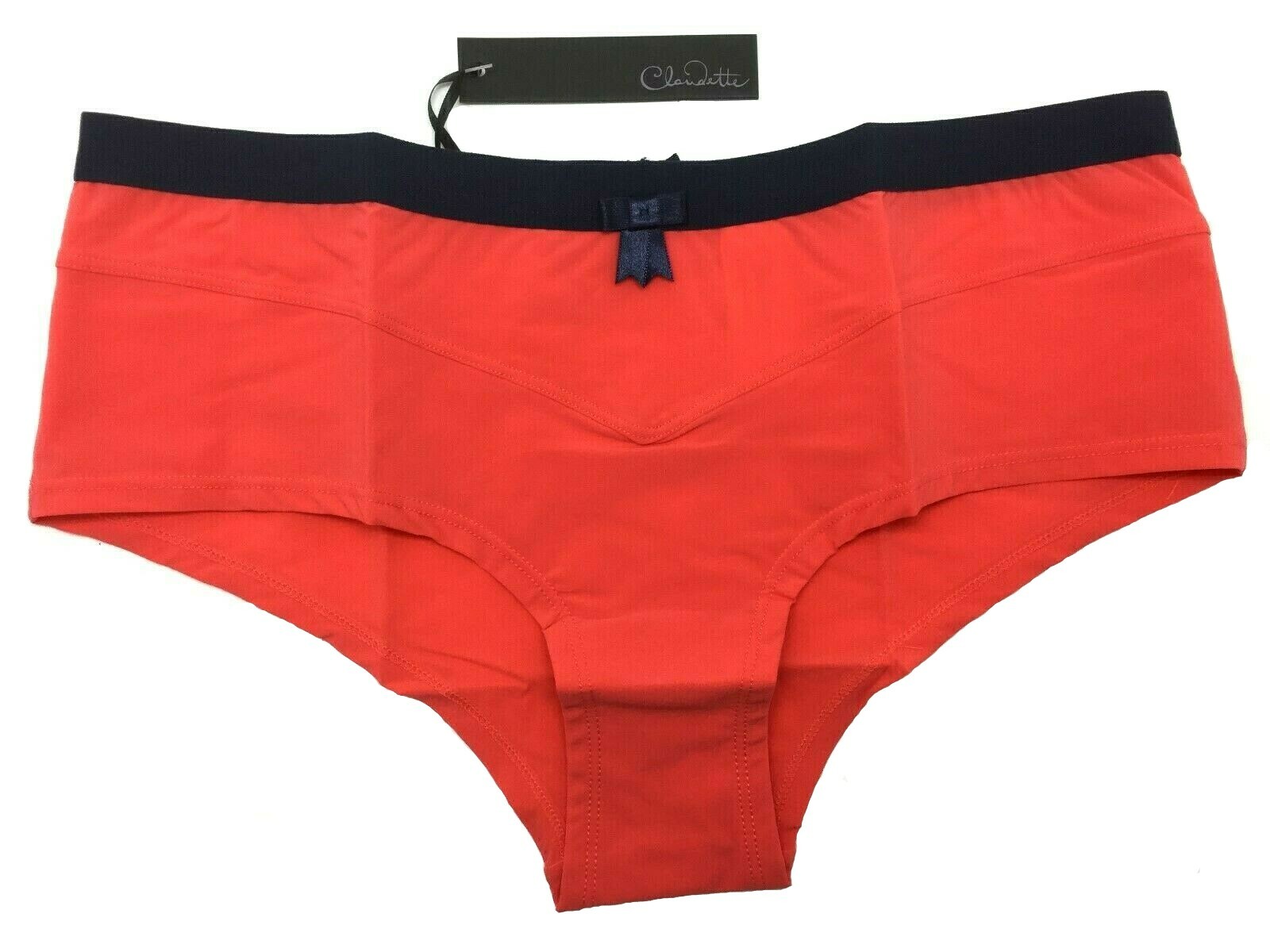 Claudette Sophia Boyleg Bikini Panty Briefs Women Underwear Lingerie Papaya Navy