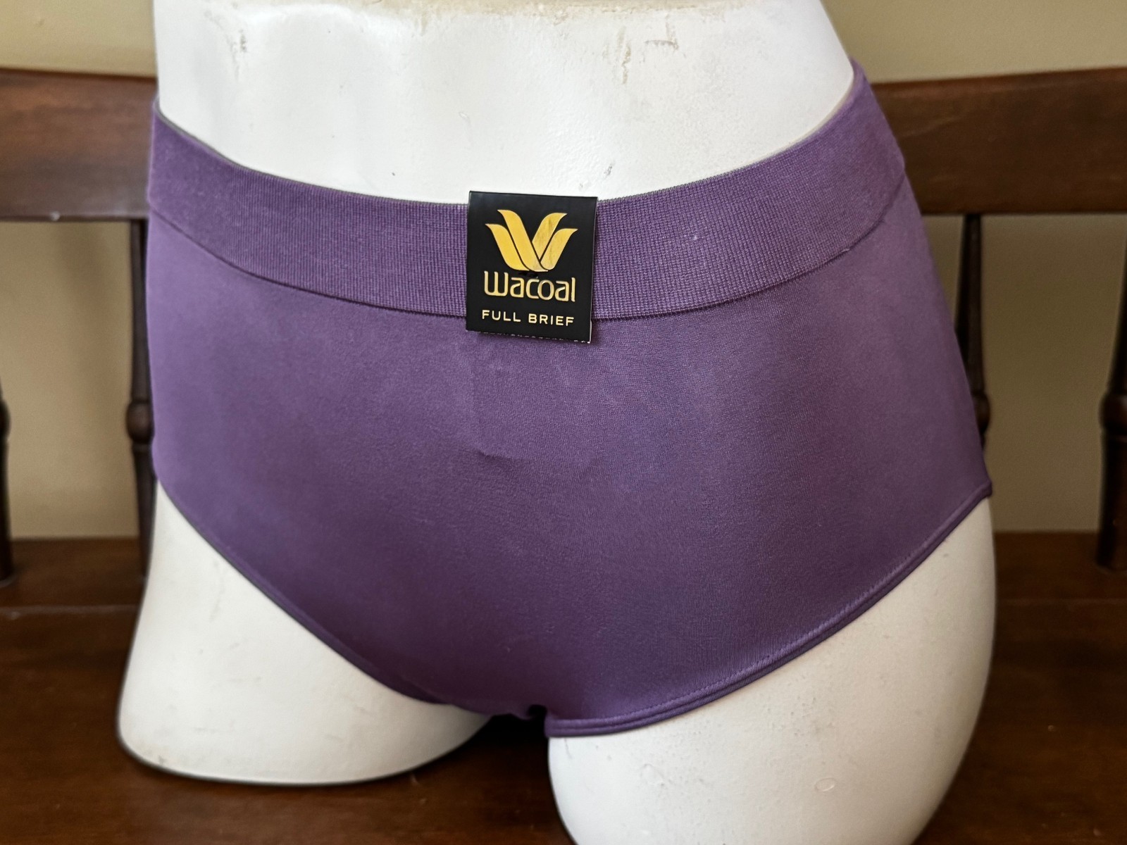 WACOAL 838175 GRAPE COMPOTE PURPLE ~ B-SMOOTH FULL BRIEF PANTIES ~ XL