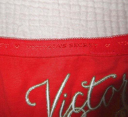 Victoria’s Secret Hipster Panty Size XL Embroidered Glitter Holiday Cotton