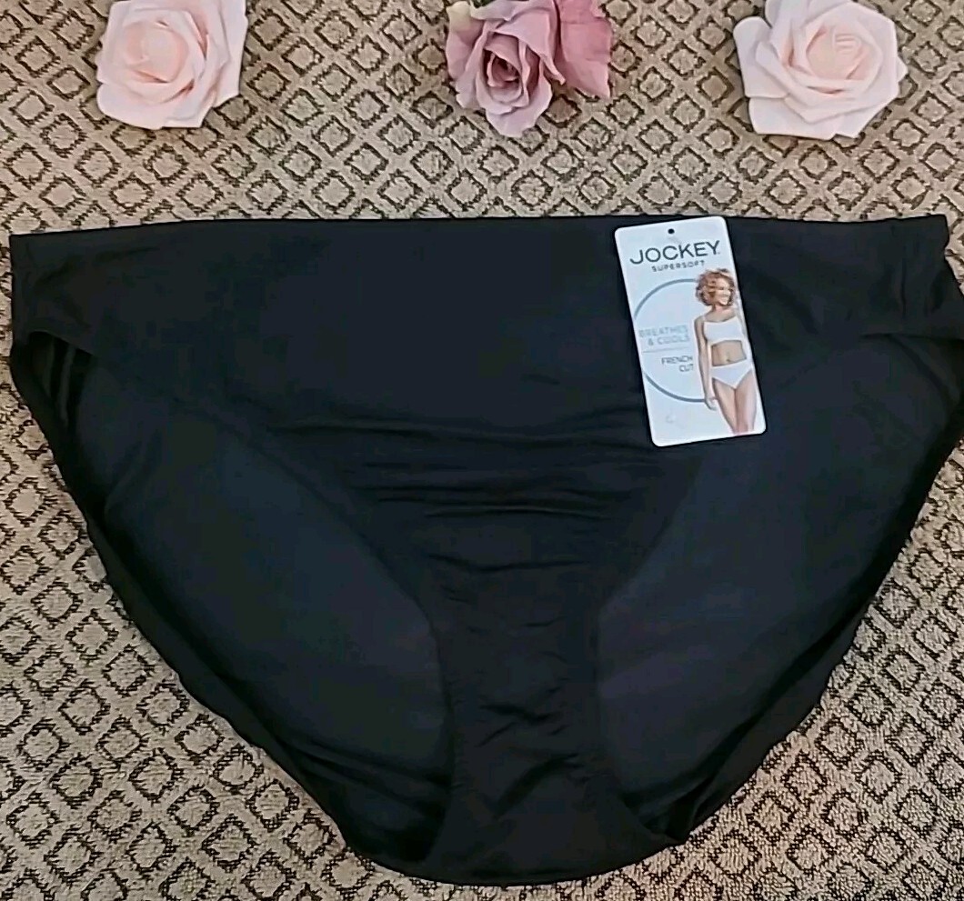 JOCKEY Logo Supersoft Breathes Cools French Cut Panties Style#2375 nwt Sz 10/3XL