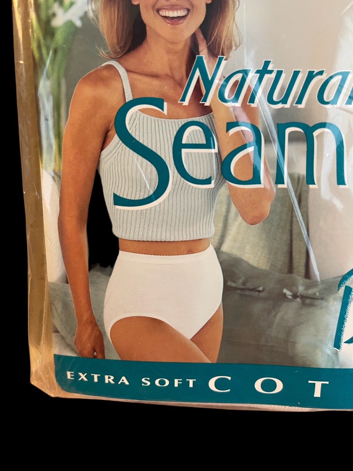 VTG 1999 Fruit Of Loom High Waist Naturally Seamless Cotton Ribbed Briefs XL New