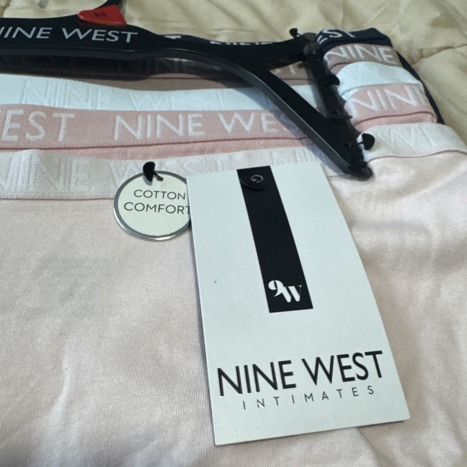 NINE WEST INTIMATES 5 PAIR SUPER SOFT BRIEF PANTIES UNDERWEAR MEDIUM COTTON