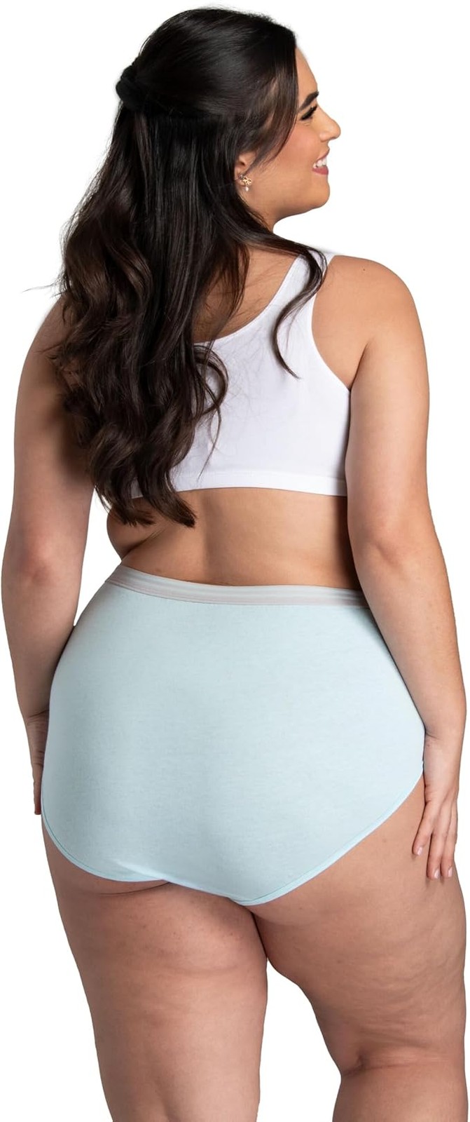 Fit for Me by Fruit of the Loom Plus Size Heather High-Cut Panties Assorted