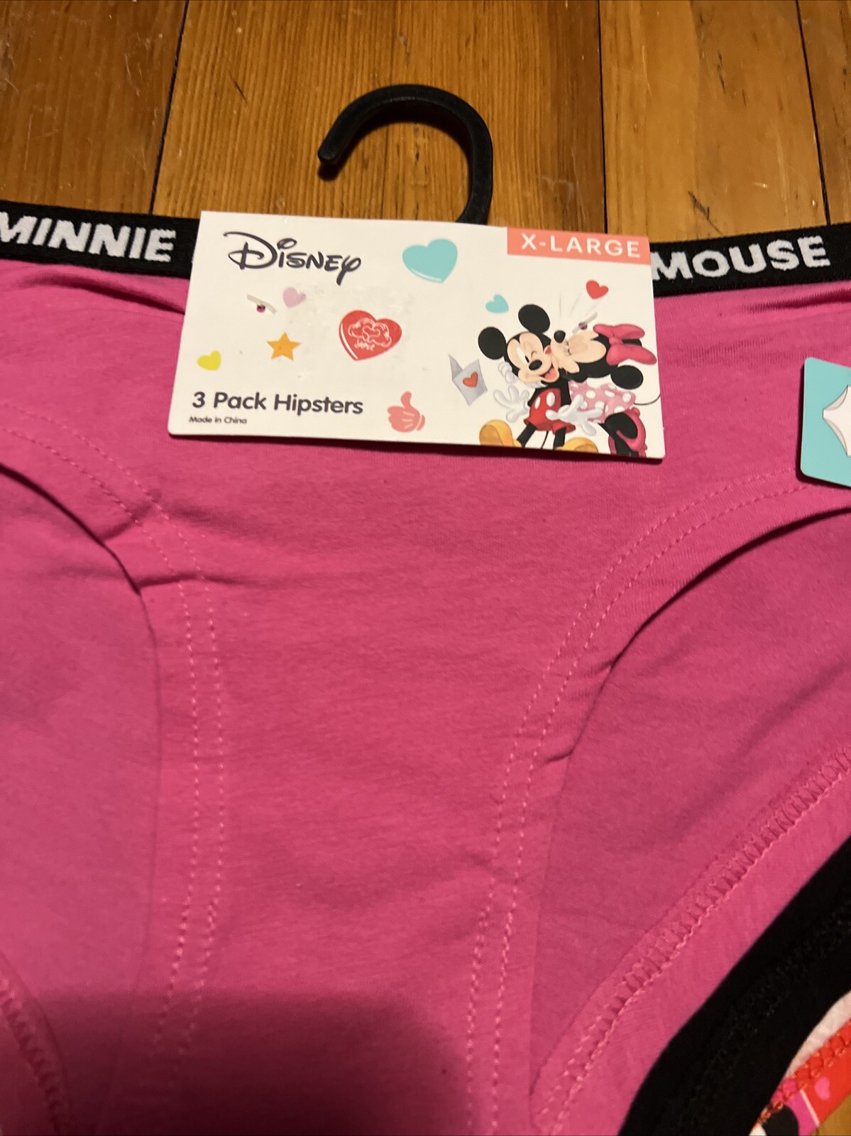 3-Pack Disney Womens Minnie Mouse Hipster Panty Size XL