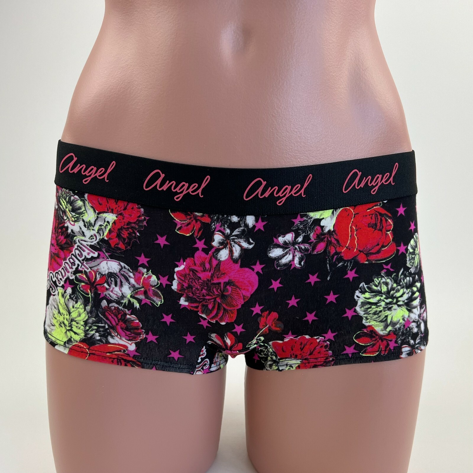 Victoria’s Secret Floral Sortie w/ Black Waistband Multicolor Size S NWT
