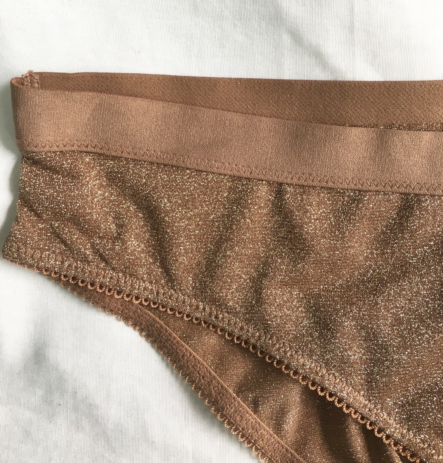 NEXT Savannah Miller x Next Bronze Sparkle Brazillian Briefs/ knickers- size 16