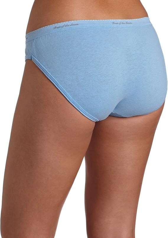 Fruit of the Loom Women’s 18-Pack Cotton Bikini Panties