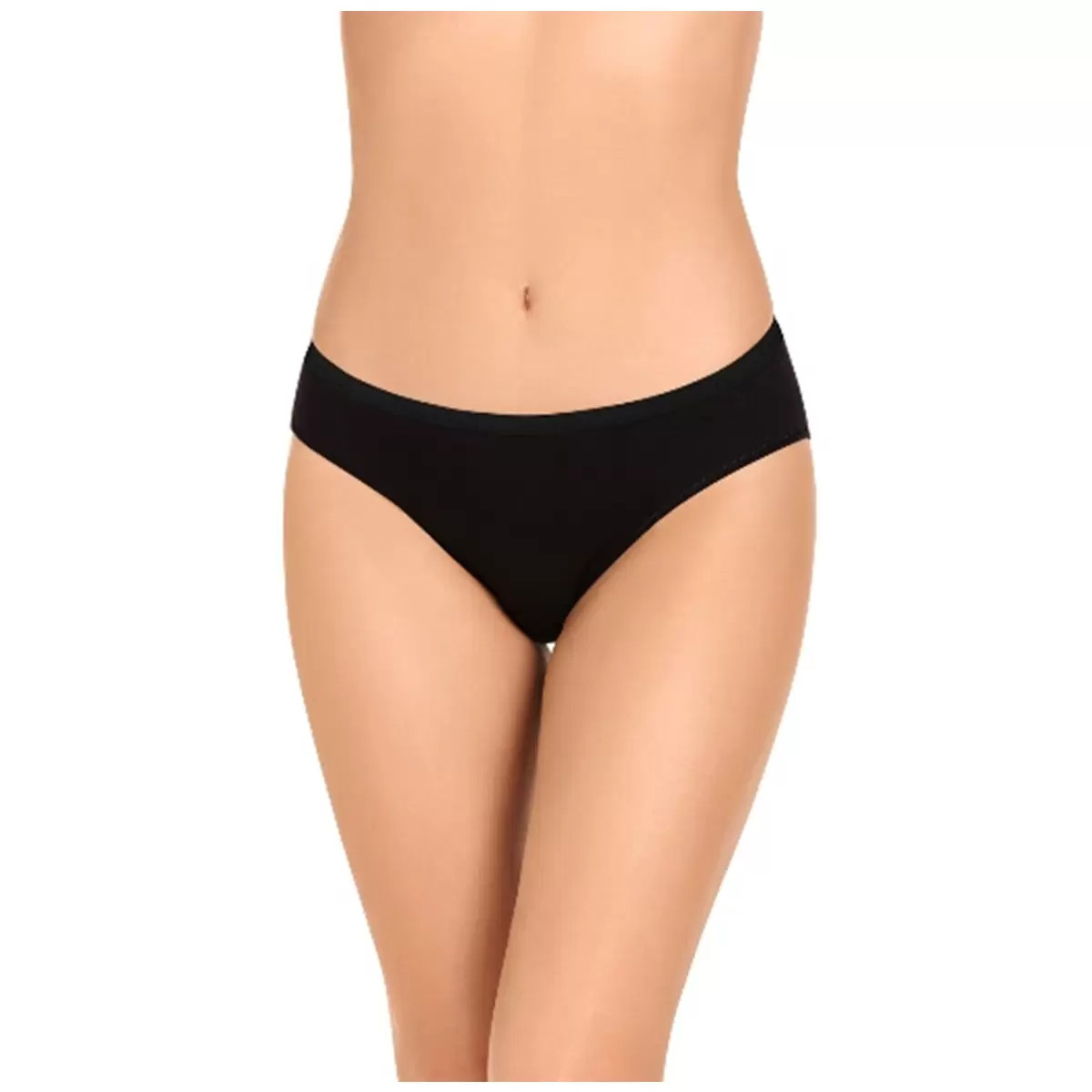 Bendon Women’s Cotton Stretch Comfy Briefs 5 Pack Black