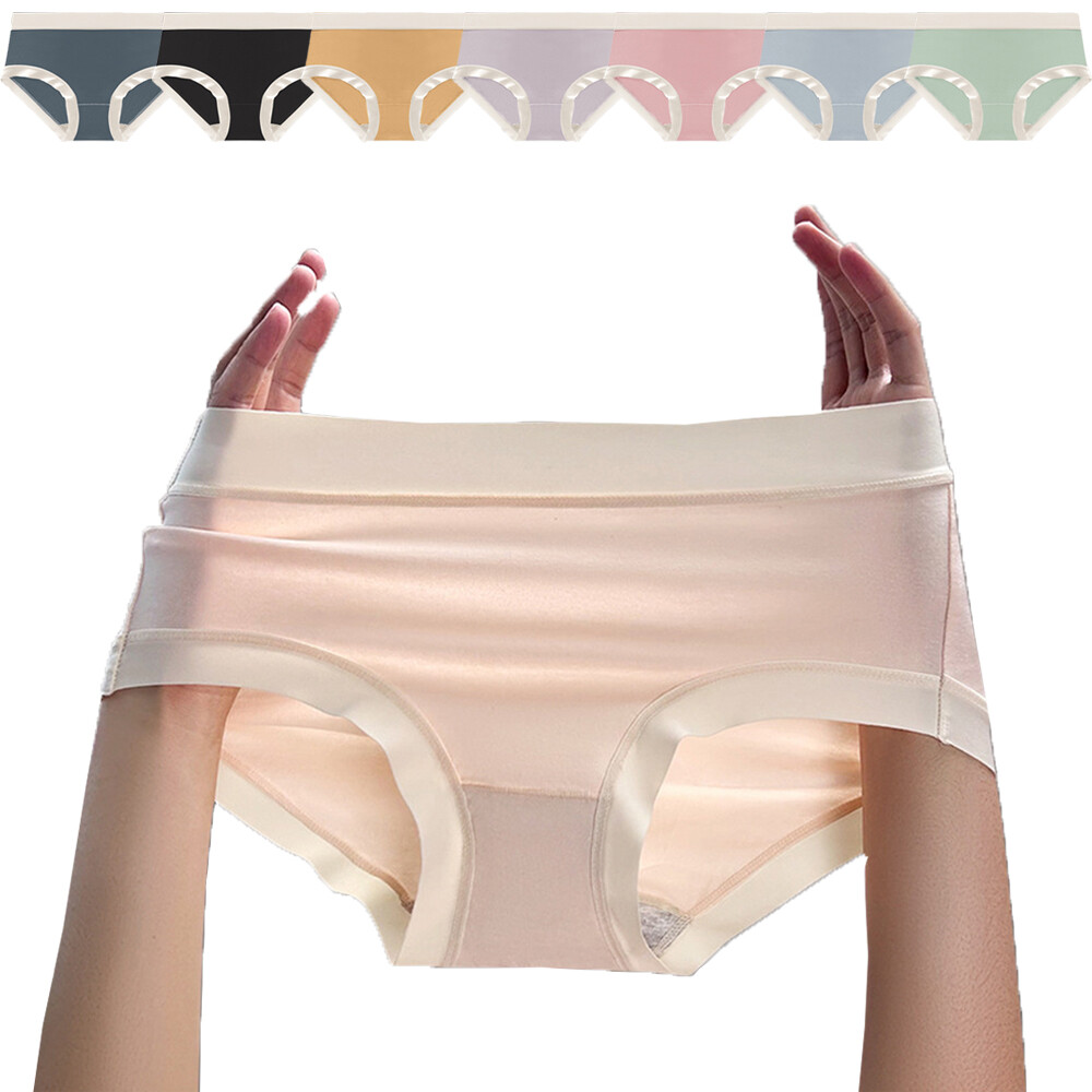 8Pcs/pack Women Seamless Underwear Modal Summer Breathable Soft Briefs Panties