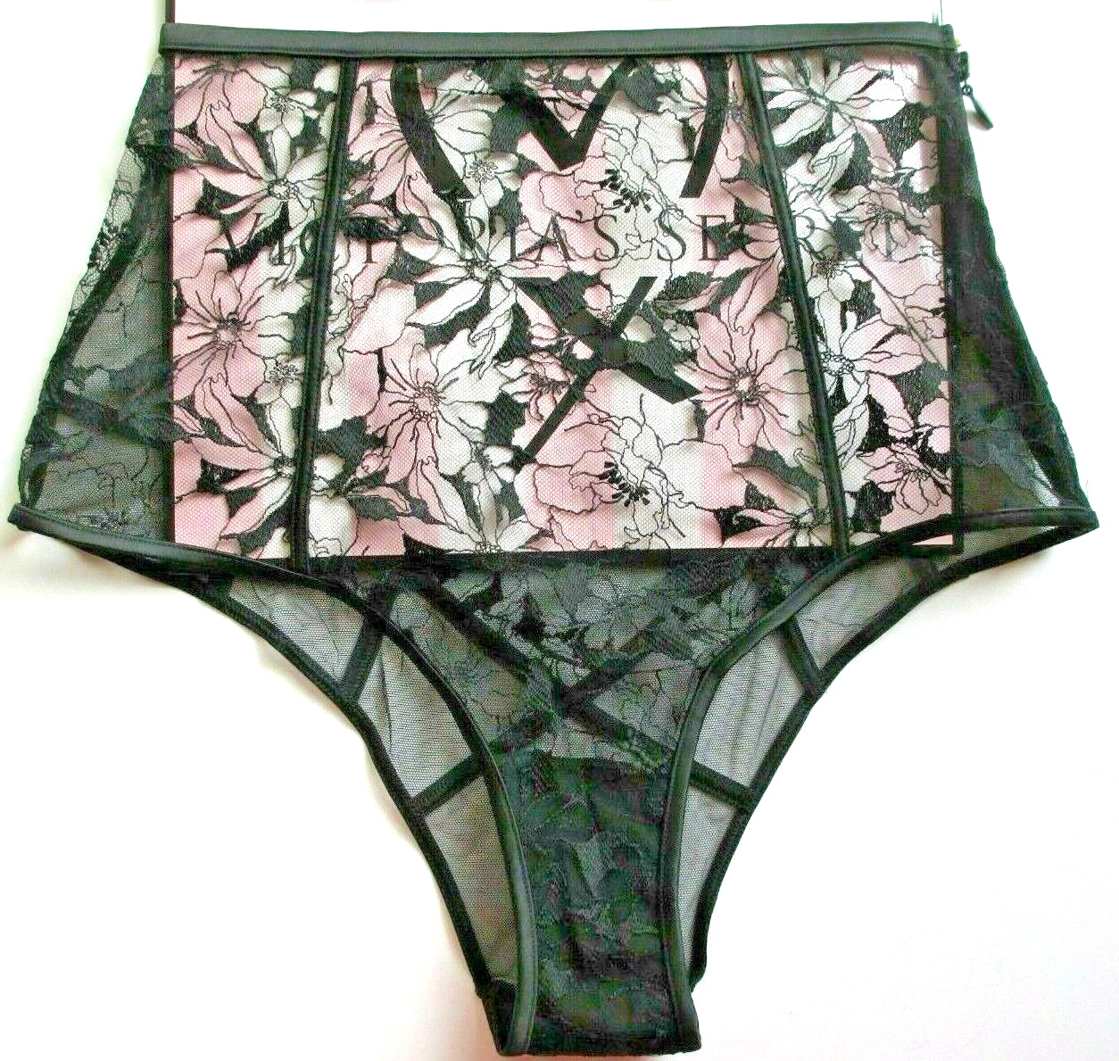 VICTORIA’S SECRET VERY SEXY High Waist Cheeky Brief Panty VS Black Lace S M NWT