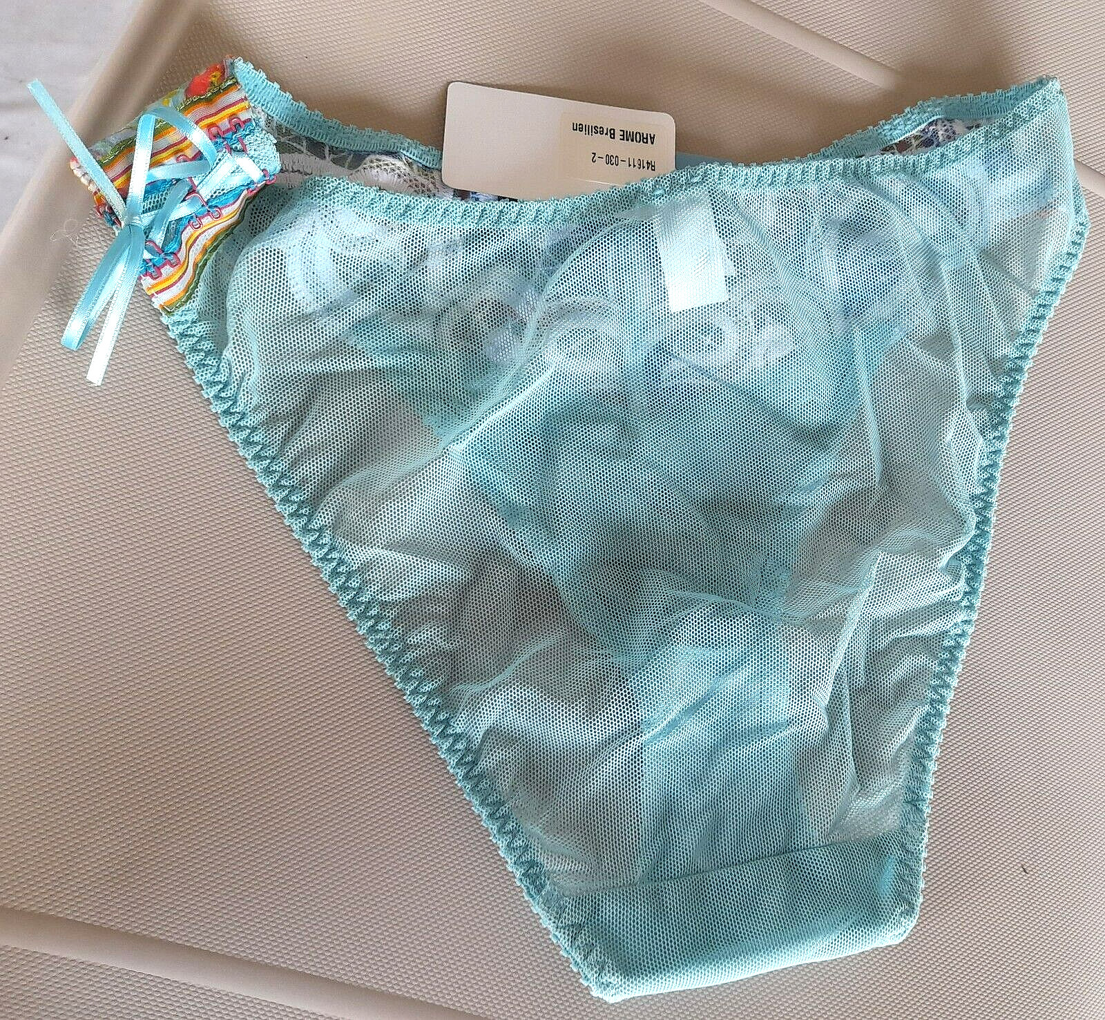 Ravage ARTIST Blue Multicoloured Embroidered AROME Brazilian Hipster Brief