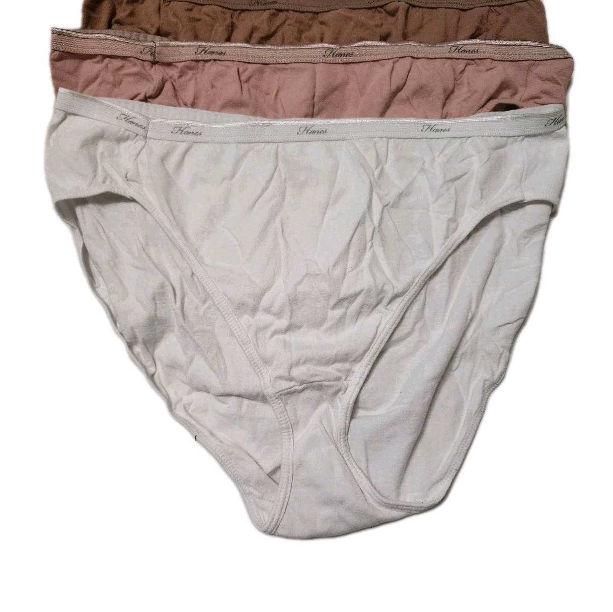 Hanes Cotton Tagless Hi-Cut Panties Assorted Colors 9 Pack Women’s Size 3XL