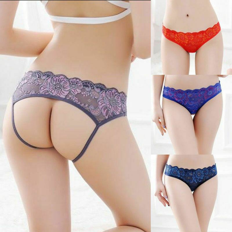 USA Sexy Women Lace Thong G-string Panties Lingerie Underwear Crotchles T-back