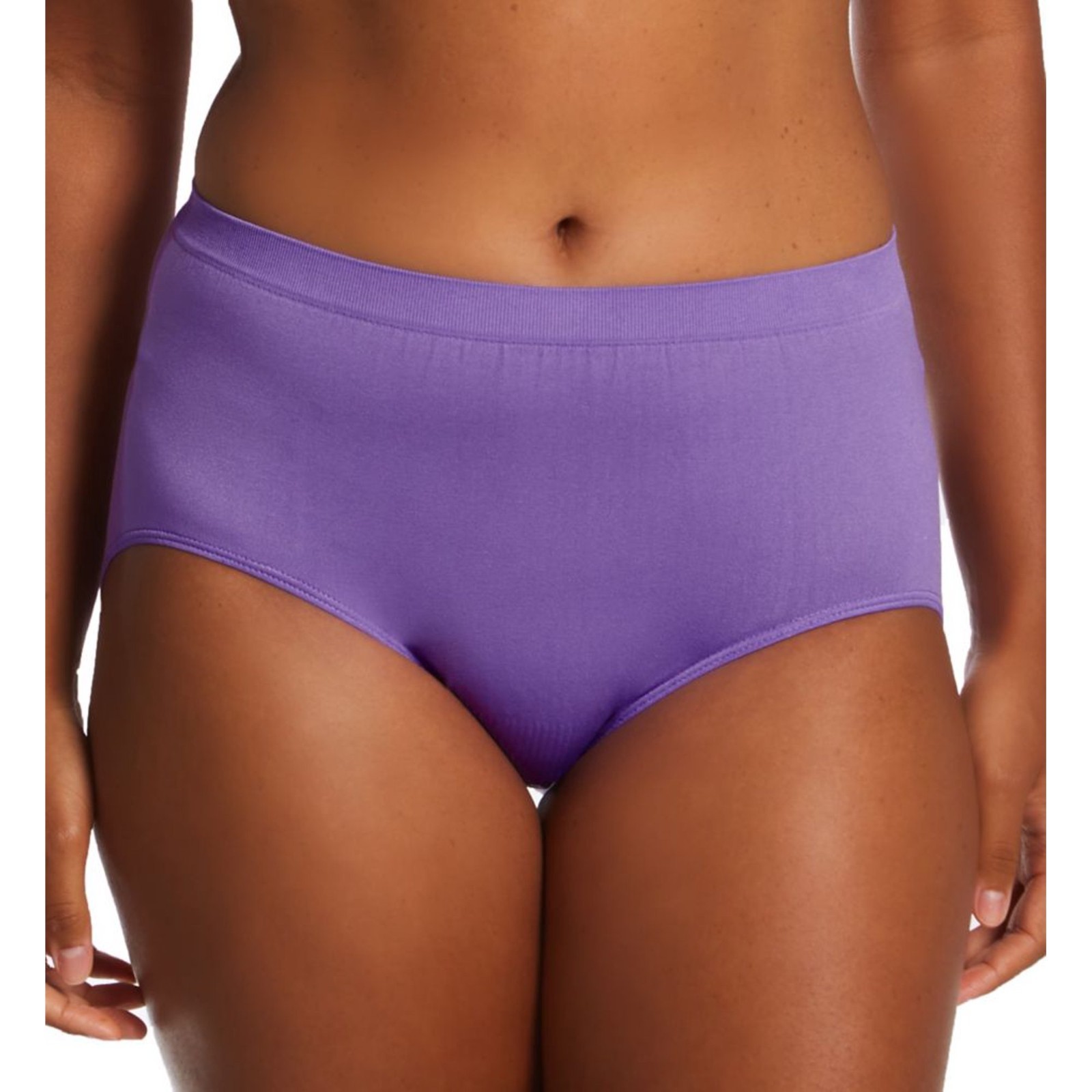 Bali L97137 Comfort Revolution Lavender Seamless Microfiber Brief Size 8/9