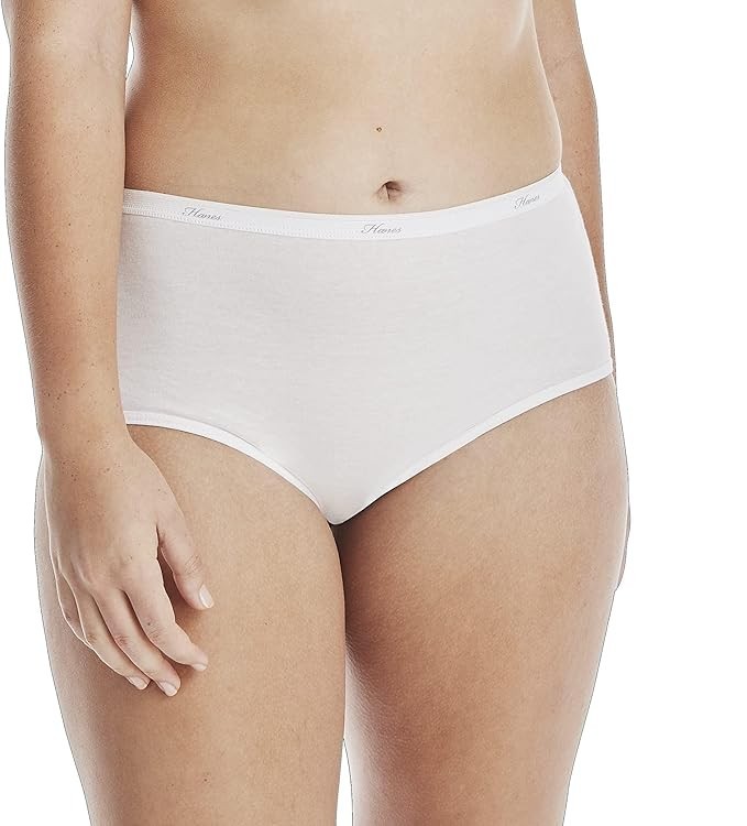 Hanes Womens 10-Pack Cotton Briefs Lady Underwear Panties Assorted Colors 6,7,8