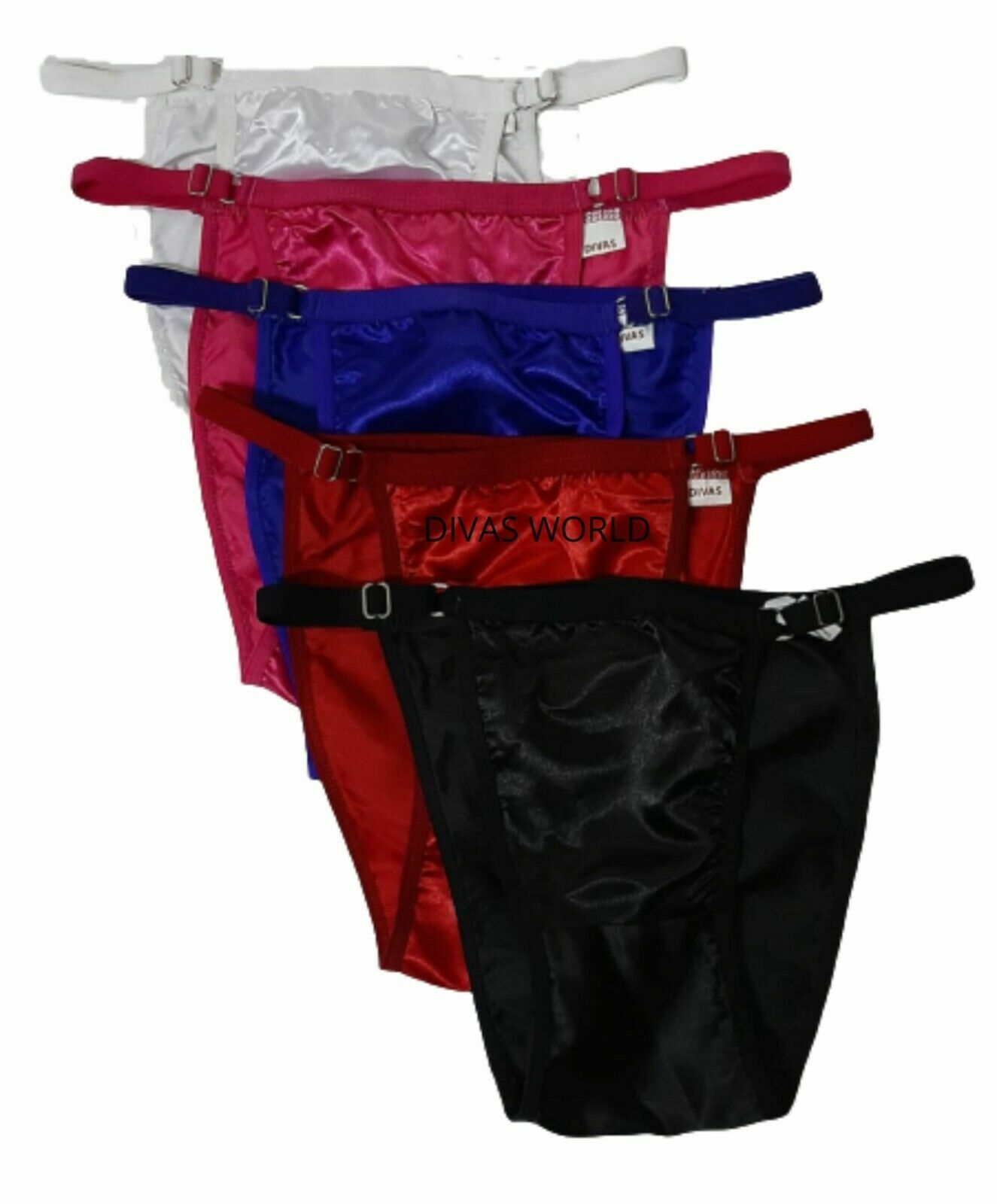 Satin Thong Knickers Women’s G-String Silky Underwear Panties Set