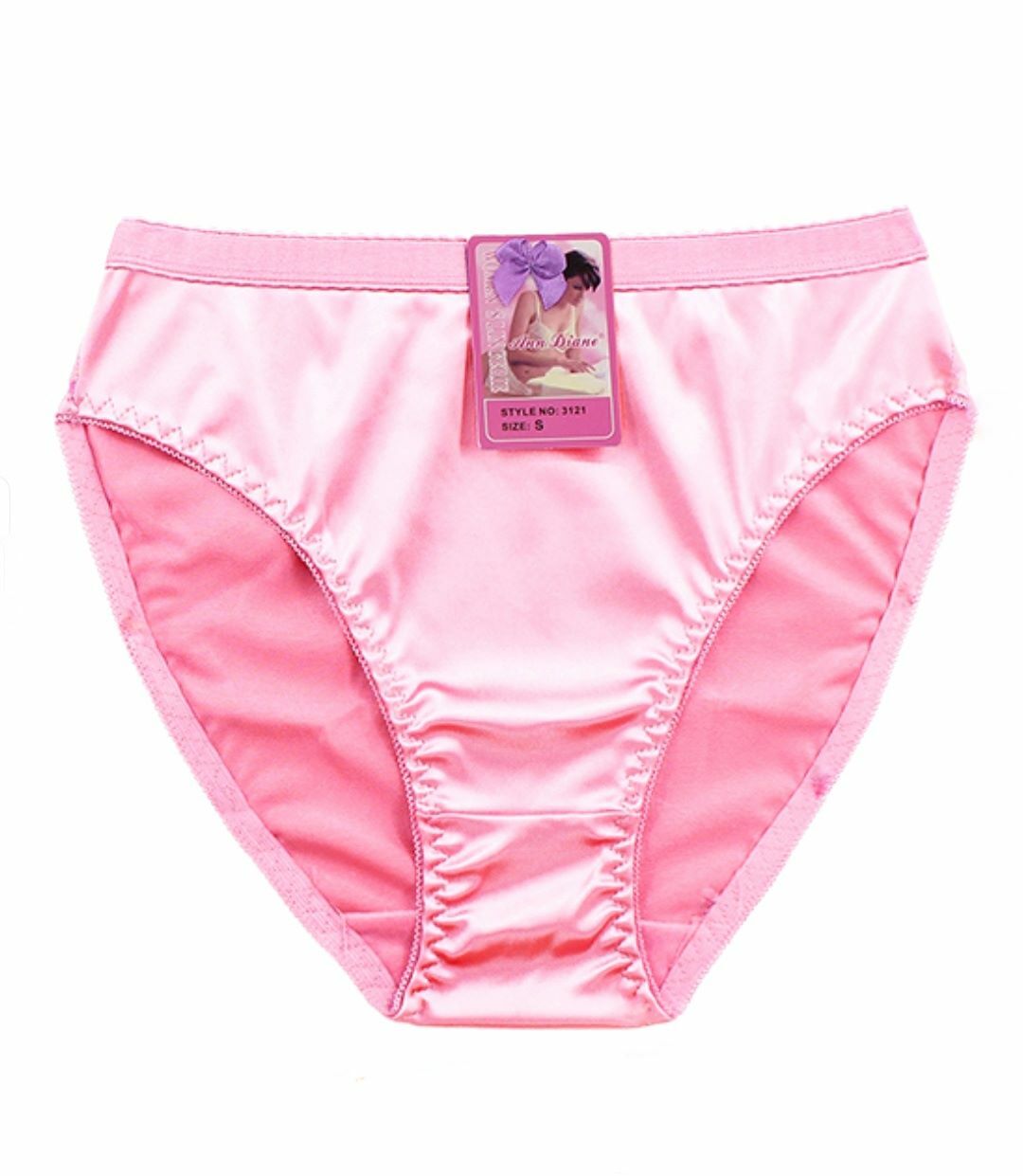 Women High Cut Full Coverage Comfort Satin Shiny Bikini Panty Underwear