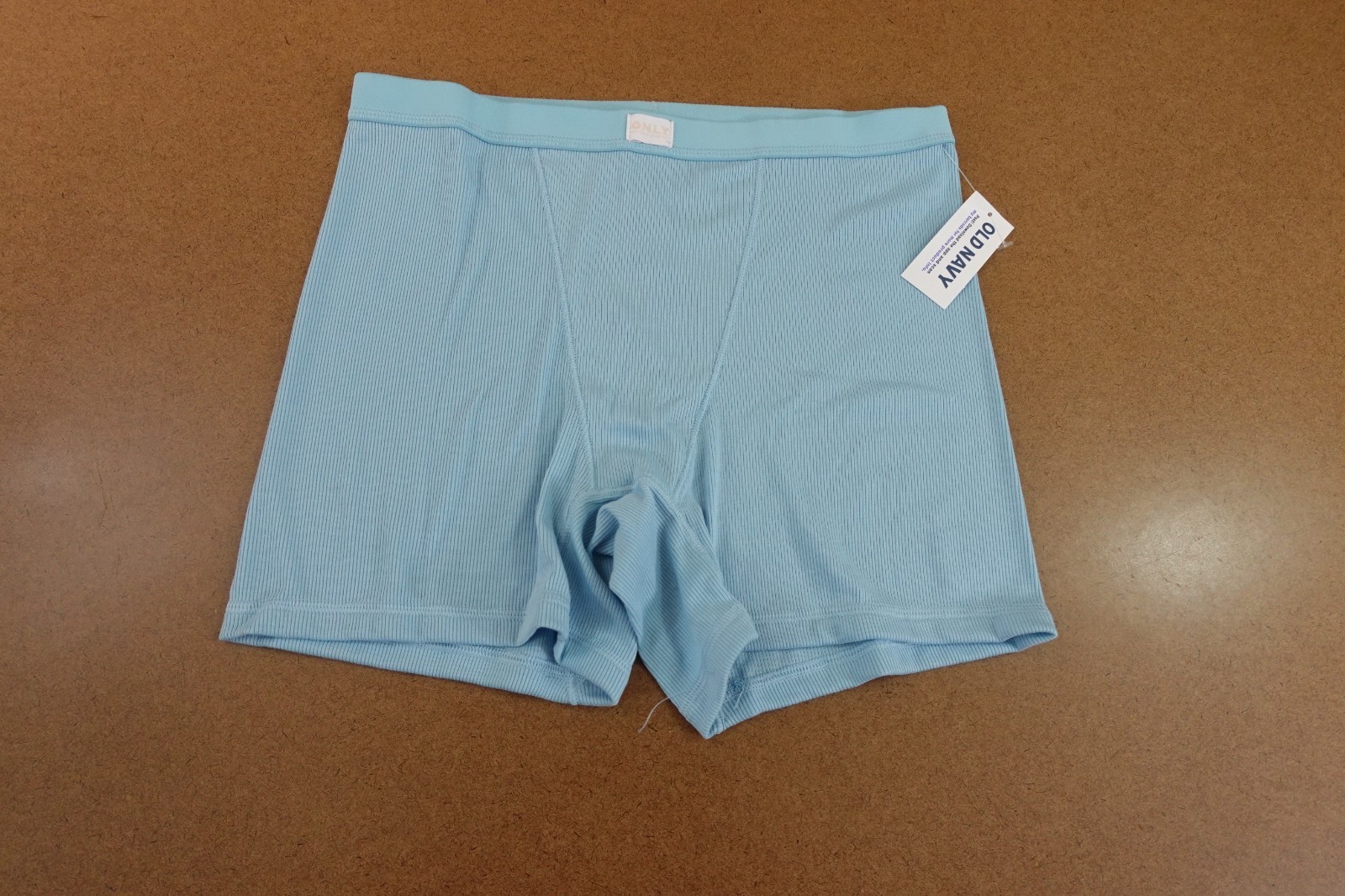 Old Navy Womens Size XS Blue High-Waisted Rib Knit Boyshort Brief Panty NWT