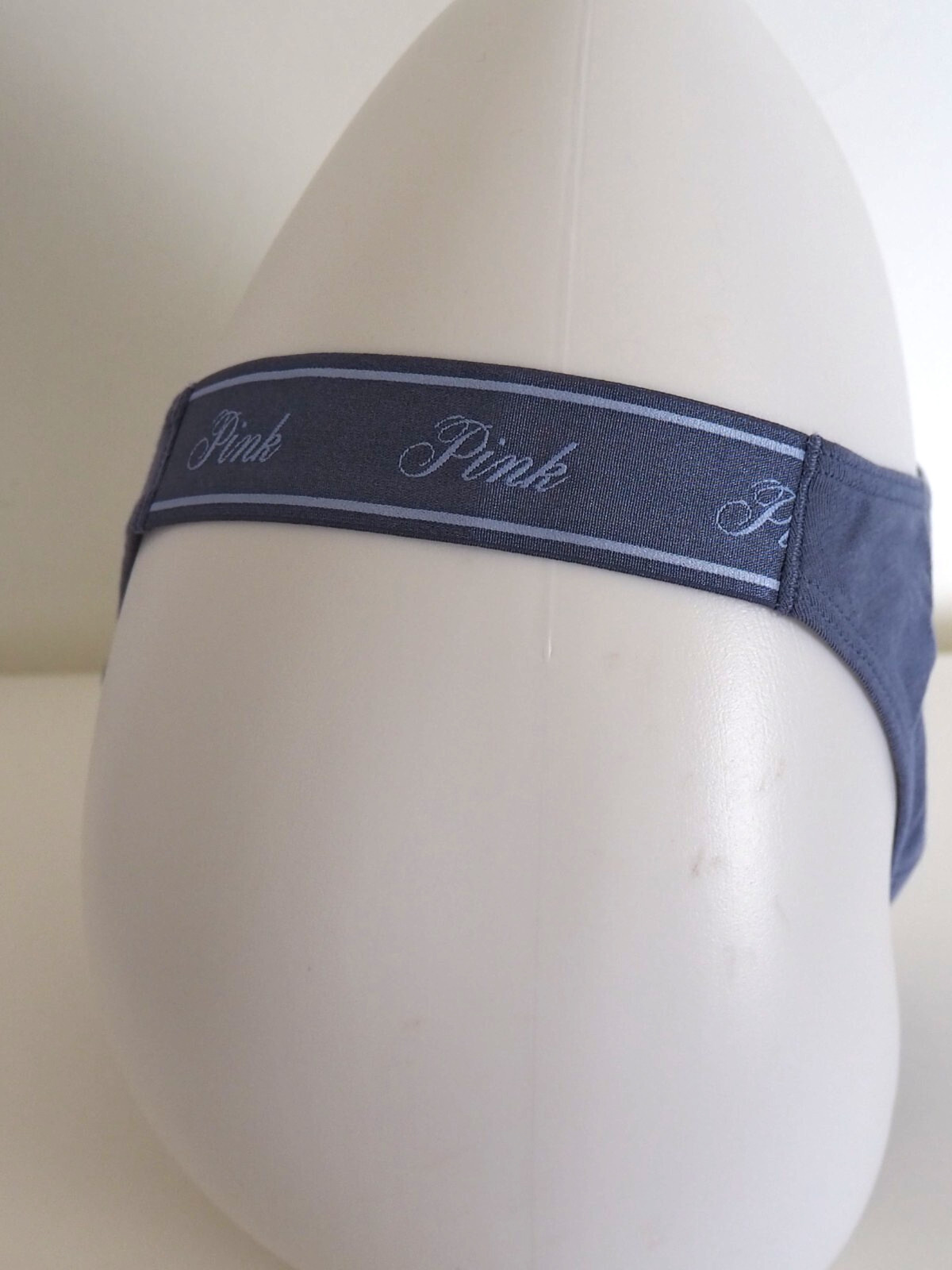 Victoria’s Secret Weiner Blue Dachshund High Leg Thong Panties Hot Dog Sz M NWT