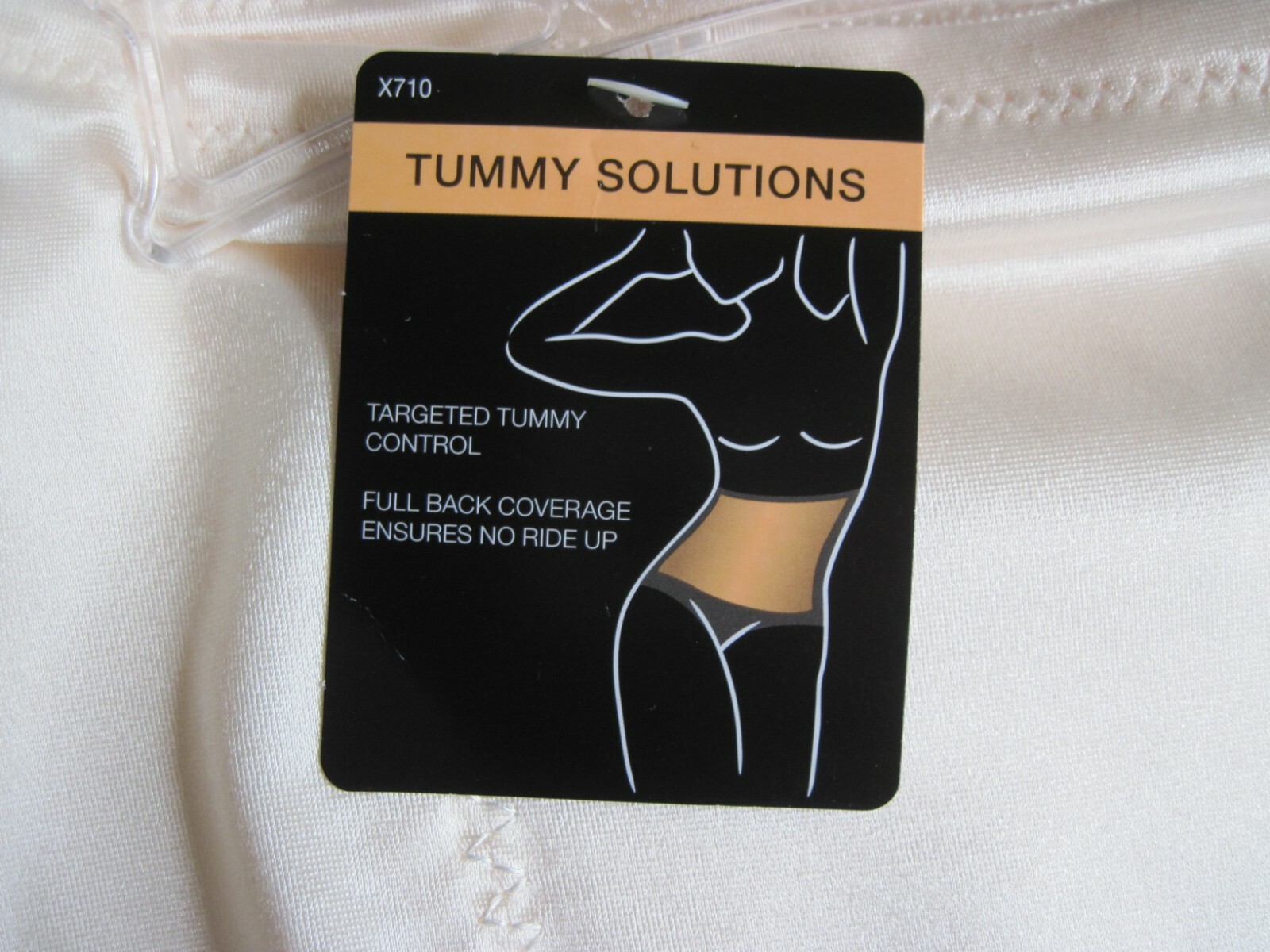 2 Pair Bali Firm Control Shapewear Brief Panties w Tummy Panel X710 Nude 7 Large