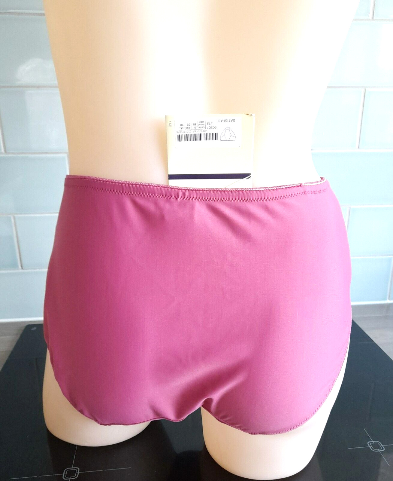 Pasturnette Pink SATISFACTION High Brief Embroidered Mesh Front Panels