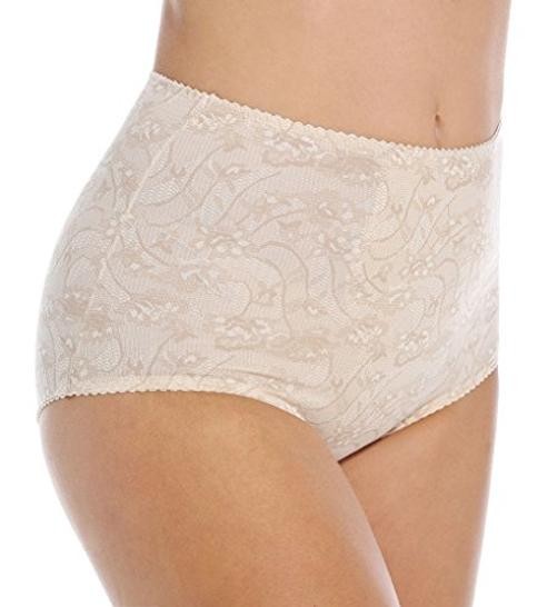 Women’s Shapewear Brief, Light Control 3X-Large Nude/Lace for Flowers