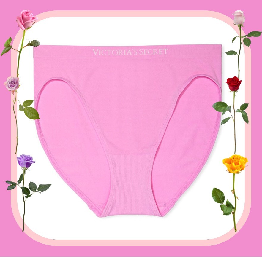 XL Bubblegum SEAMLESS NOSHOWFULLCOVER Victorias Secret HighLeg Waist Brief Panty