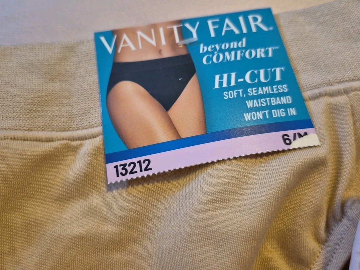 Nwt Bali & Vanity Fair Medium/6 Hi-Cut Briefs Panties Underwear Lot Of 2 Undies