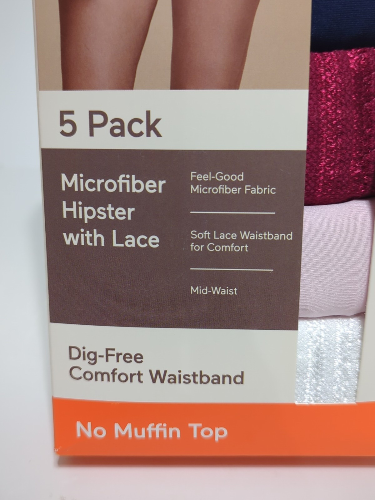 Warners Women’s 5-Pack No Pinching Lace Waistband Hipster Size Small (4/6) NWT