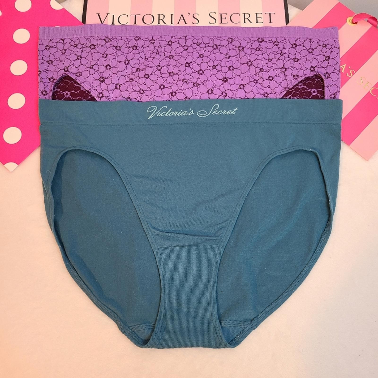 Victoria’s Secret 2pk Seamless Stretch Nylon High Leg Brief Panties Size XL