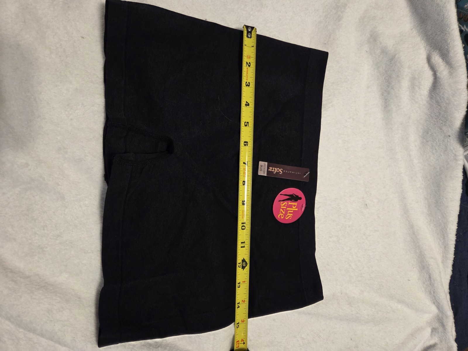 NWT Black Sofra Stretchy Soft Boyshort Panty Plus Size 1X 2X Nylon Spandex
