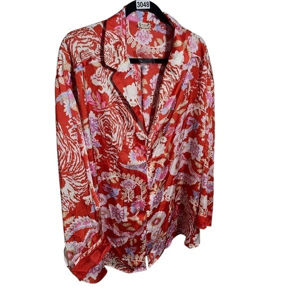 Free People Intimately Free People Dreamy Days Pajama Top Button Up Top XL NWOT