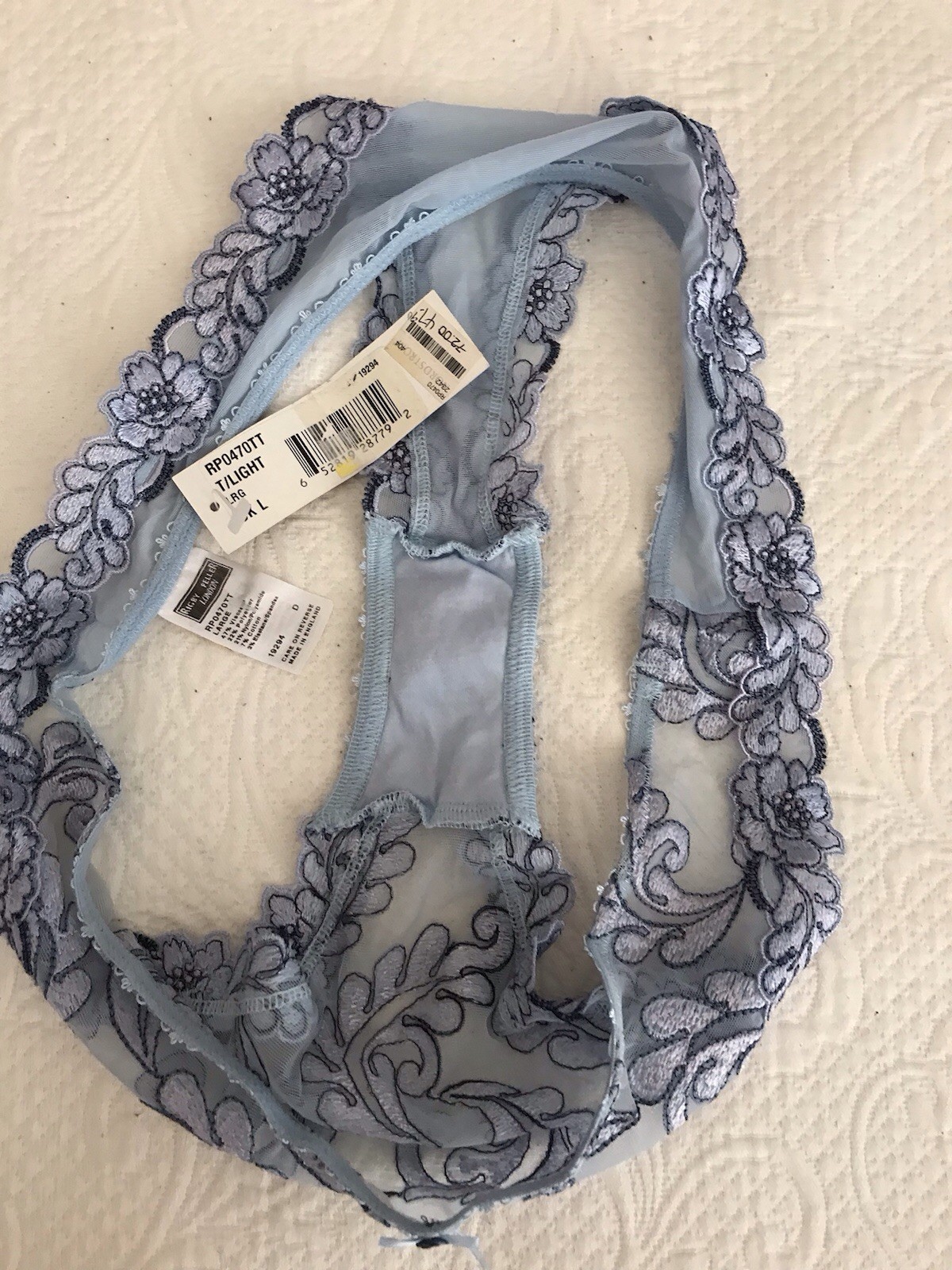 Rigby & Peller Panties New With Tags Sz L Blue Cheeky