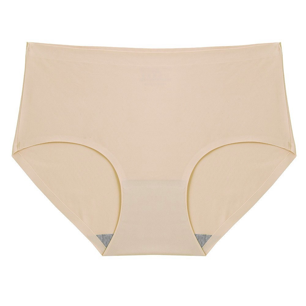 2 Pack Women’s Seamless Briefs Panties Beige Solid Breathable No Show Comfort