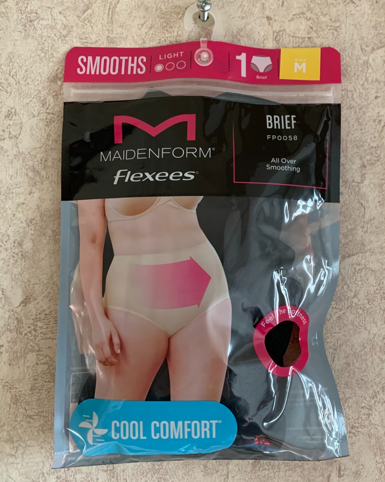 Maidenform Flexees Women’s Brief Panty Smooths Shapewear New Size M 8 10 Black