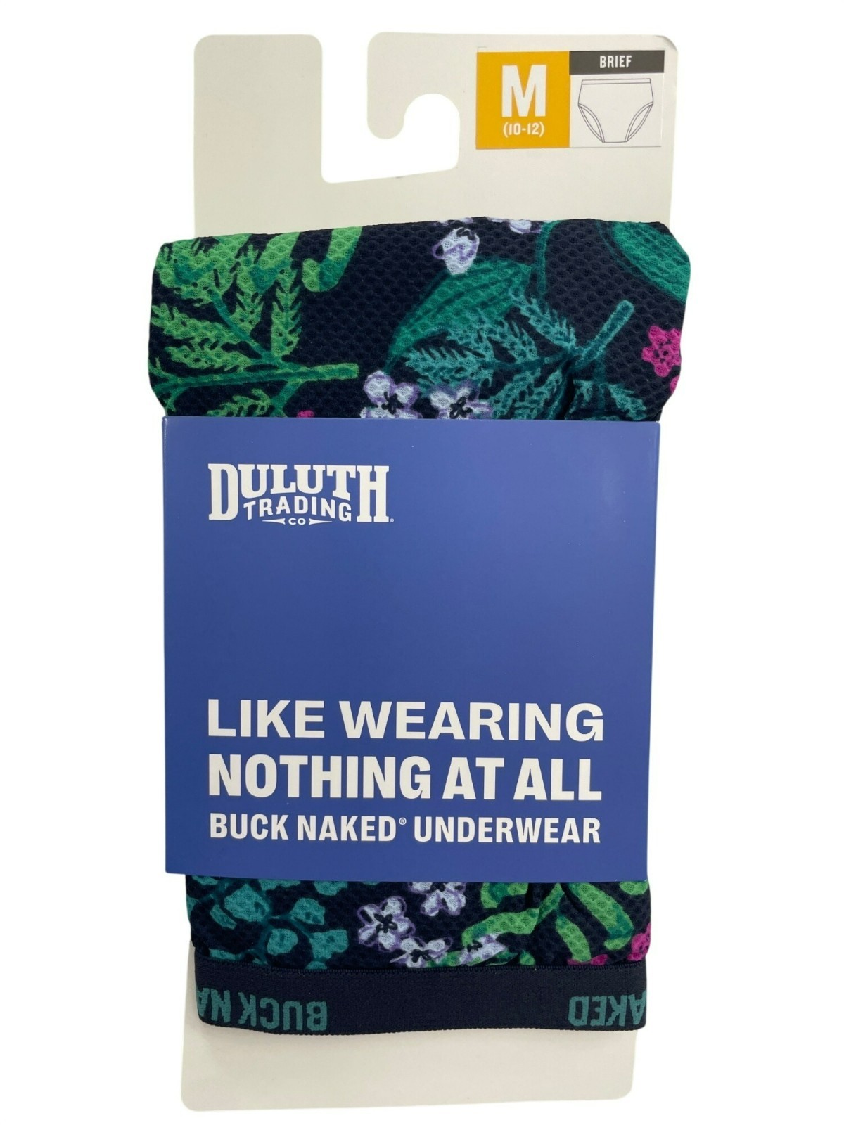 Duluth Trading Buck Naked Briefs Floral Print Fit Wicking Women’s Sz Medium NWT