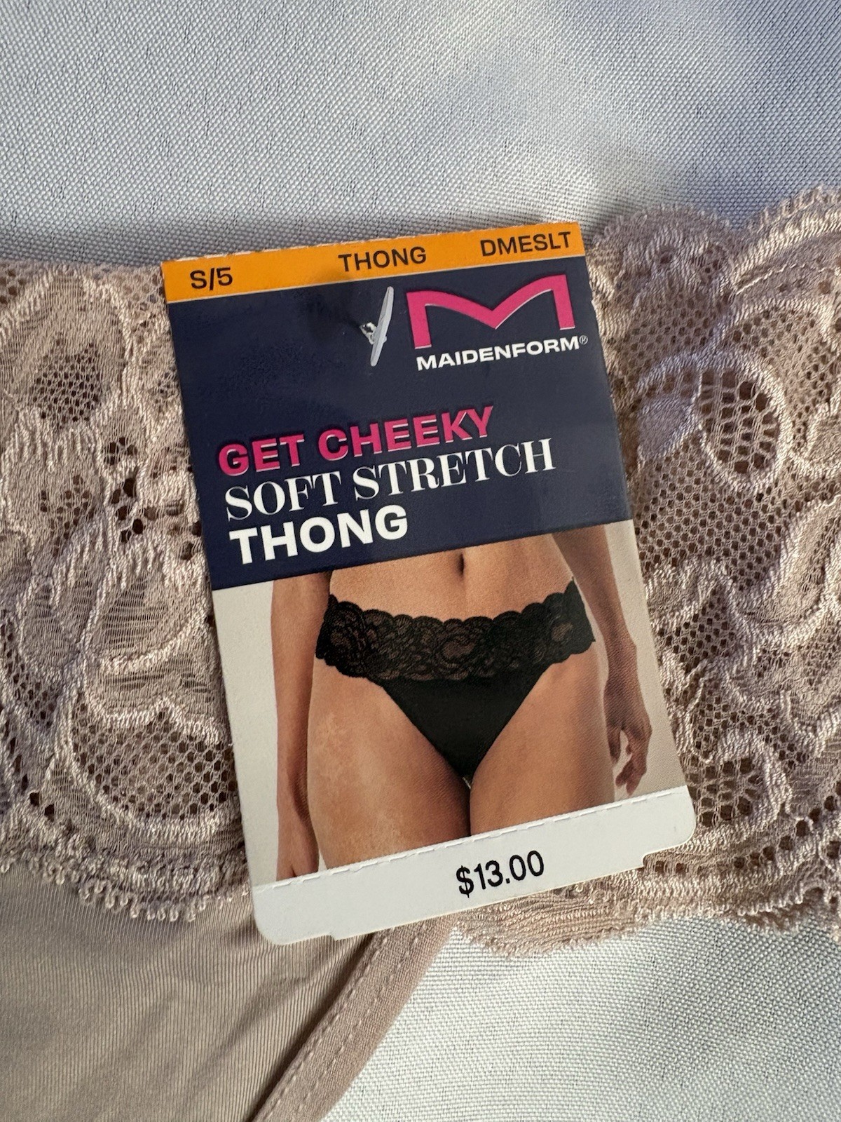 NEW Maidenform Luxurious Lace Thong Women’s Small DMESLT 2 Pair Maidenform Thong