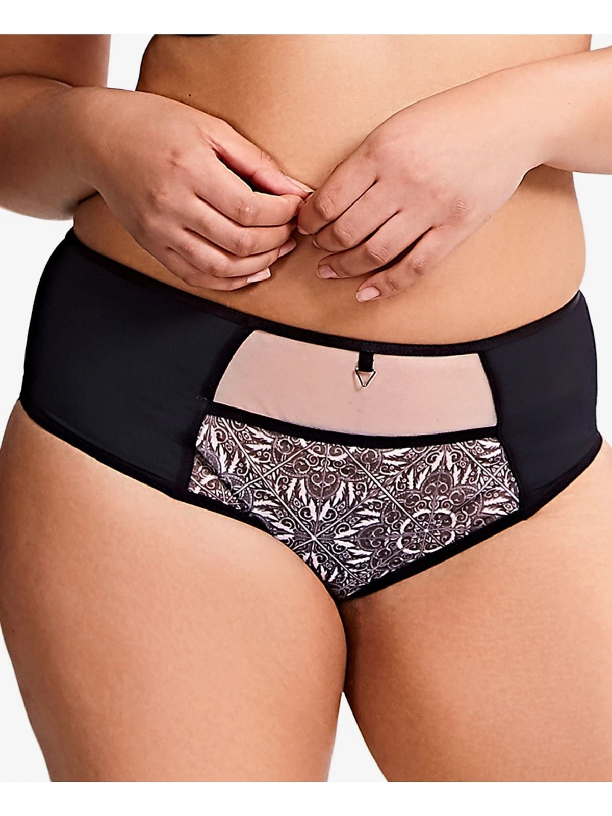 NWT! Sculptresse by Panache Women’s Sz 4XL Dionne Midi Brief Panty 9692 Black