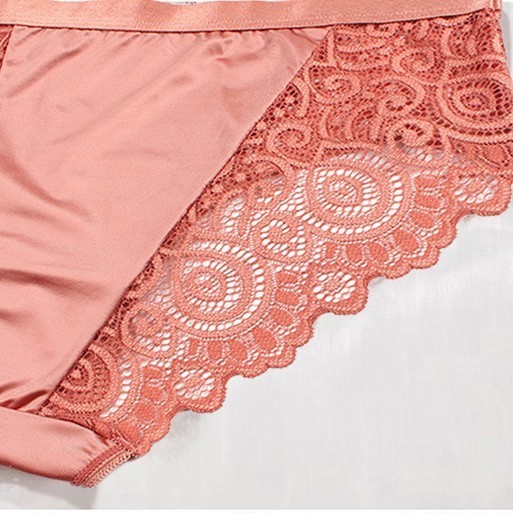 3 Pack Lot Sexy Womens Lace Satin Underwear Brief Bikini Panties French Lingerie
