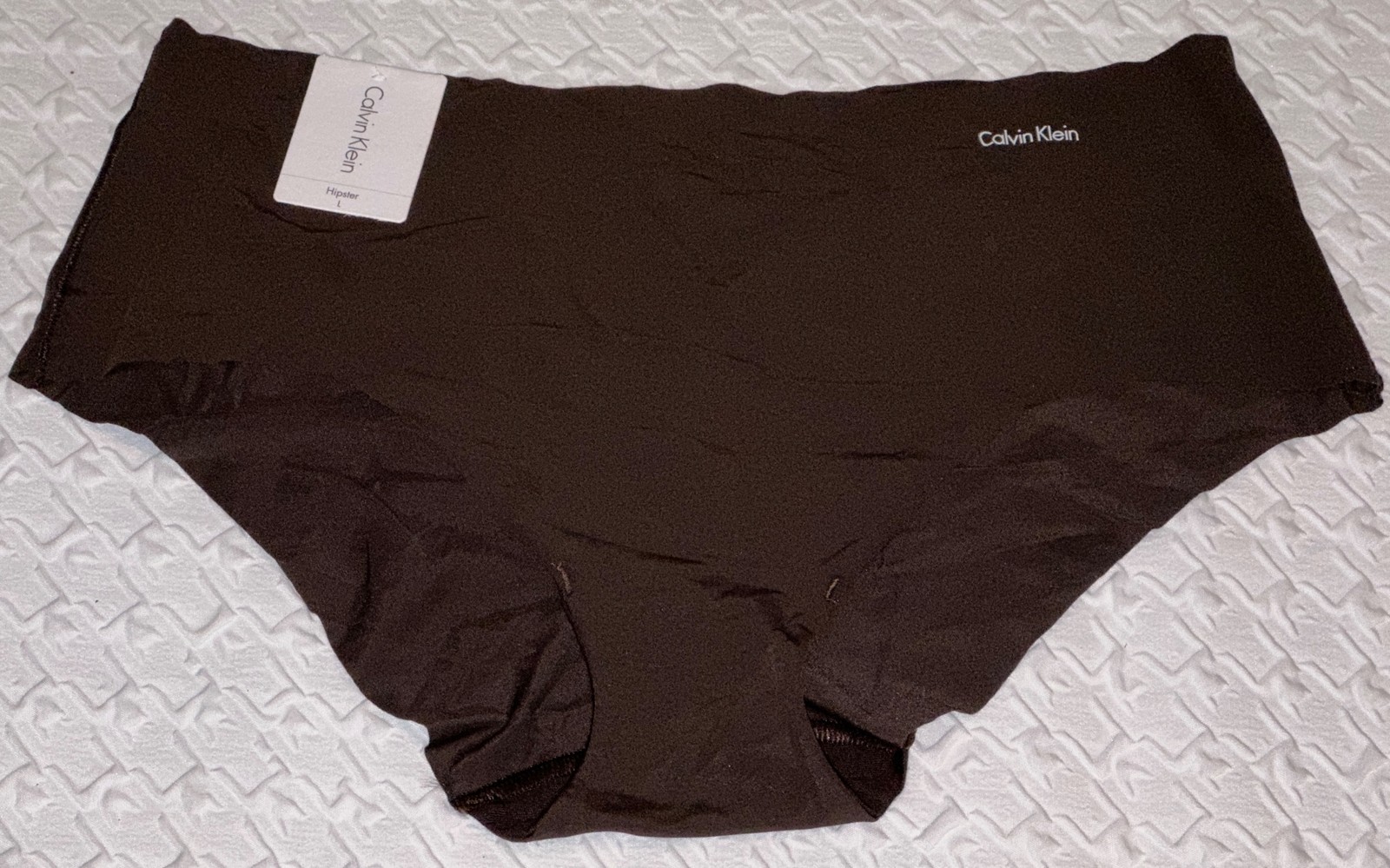 CALVIN KLEIN Invisibles Woodland Dark Brown Hipster No VPL Panty Womens M 6 L 7